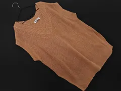 BABYLONE バビロン シルク混 Vネック ニット ベスト sizeF/ベージュ ■◇ レディース