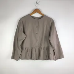 Samansa Mos2 ぺプラムシルエット 裾ギャザージャケット レディース F グレー 3151202603040001