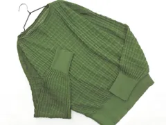 LOWRYS FARM ローリーズファーム シースルー ニット カットソー sizeF/緑 ■◇ レディース