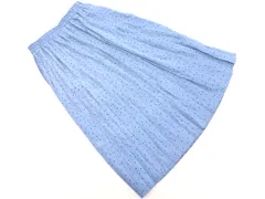 chocol raffine robe ショコラフィネローブ ドット プリーツ ロング スカート sizeF/青 ■◇ レディース