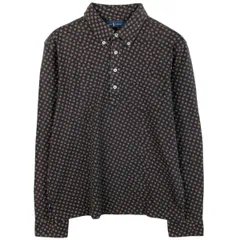古着 ラルフローレン Ralph Lauren 総柄 長袖 ポロシャツ メンズM相当/eaa617941