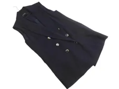 ZARA basic ザラ ベーシック オーバーサイズ ベスト sizeS/紺 ■◇ レディース