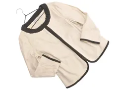 M-PREMIER エムプルミエ リネン混 ノーカラー ジャケット size36/ベージュ ■◇ レディースのサムネイル