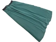 BEAUTY & YOUTH ビューティ&ユース ユナイテッドアローズ サテン ロング スカート 緑 ■◇ レディース