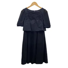 TO BE CHIC(トゥービーシック) ワンピース サイズ40 M レディース美品  - 黒 クルーネック/半袖/ロング