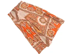 ZARA ザラ 総柄 プリーツ スカート sizeXS/白ｘオレンジ ■◇ レディース