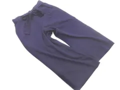 THE SHOP TK ザショップティーケー タケオキクチ ウエストリボン ワイド パンツ sizeS/紺 ■◇ レディース