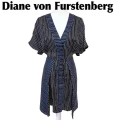 【美品】Diane von Furstenberg 半袖シルクワンピース P