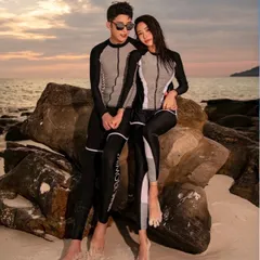 ラッシュガード メンズ 3点/レディース 5点セット  シンプル 切替 グレー ホワイト ブラック 水着 日よけ UVケア サーフィン マリンスポーツ ランニング ヨガ スポーツウェア