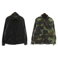 ザノースフェイス THE NORTH FACE フォートポイント インサレーテッド フランネル Fort Point Insulated Flannel 中綿ジャケット ブルゾン アウター リバーシブル キルティング 迷彩柄 L 黒 カーキ NF0A3LZH