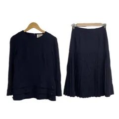 JUN ASHIDA(ジュンアシダ) スカートセットアップ レディース - ダークネイビー プリーツ