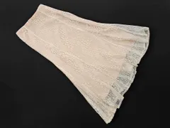 新品 earth music&ecology アースミュージック＆エコロジー 総レース マーメイド スカート sizeF/オフホワイト ■◇ レディース