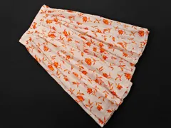 Christian Dior クリスチャンディオール SPORTS スポーツ オールド 花柄 フロントボタン フレア スカート sizeM/白 ■◇ レディース