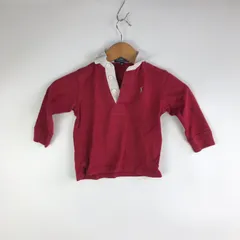 POLO RALPH LAUREN ラガーシャツ 90cm レッド 3151202603040002