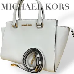 ☆★MICHAEL KORS マイケルコース★トートバッグ　ショルダーバッグ　2way    ロゴ　ホワイト　レディース　レザー★♯2242