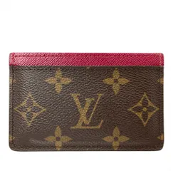 ルイヴィトン LOUIS VUITTON ポルトカルト サンプール カードケース モノグラム キャンバス M60703 フューシャ CT2250【中古】