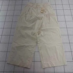◇ Θ 無印良品 MUJI チノイージーワイドパンツ アイボリー系 M レディース E  【1602040012549】