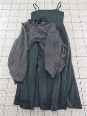 ◇ Θ ガール GIRL シフォンボレロ付きキャミワンピース Sサイズ グレー系 レディース E  【1602040007729】