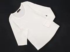 TOMORROWLAND トゥモローランド Uネック 長袖 Tシャツ sizeS/白 ■◇ レディース