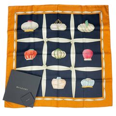 美品 HERMES エルメス カレ90 CASSE NOISETTE くるみ割り シルク