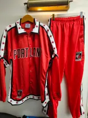 L) UNIQUE ユニーク NBA ポートランド トレーニング ウォームアップ セットアップ 出品