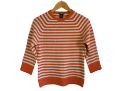 k05250923015　GAP　Sサイズ　オレンジ×白　　トップス　ニットorセーター　秋冬