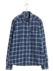 【お得なクーポン配布中!】 パタゴニア ロングスリーブ フィヨルド フランネル シャツ メンズ M 古着 21年製 アウトドア チェック ネルシャツ 長袖シャツ マルチカラー