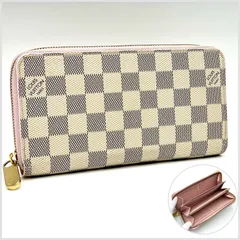 ルイヴィトン ダミエ / ジッピーウォレット N63503 / アズール ローズバレリーヌ ホワイト ピンク 白 / 長財布 ラウンドファスナー