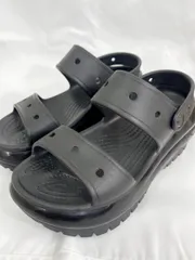 crocs クロックス メガ クラッシュ サンダル    厚底 サンダル sizeM6W8/24.0/黒■◆レディース