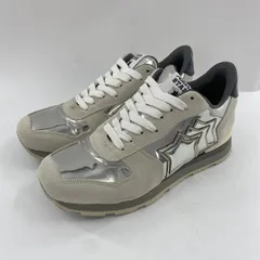 【中古】ATLANTIC STARS × junhashimoto ローカットスニーカー 41 シルバー グレー アトランティックスターズ ジュンハシモト[10]