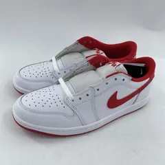 【中古】NIKE Air Jordan 1 Retro Low OG White and University Red スニーカー 28.5cm CZ0790-161 ホワイト レッド ナイキ[10]