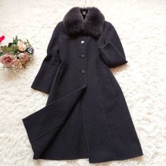 高級 セリーヌ CELINE カシミヤ ウール チェスターコート ロングコート