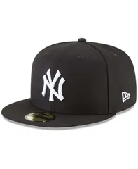 ニューエラ メンズ アクセサリー 帽子 New Era Mens Black New York Yankees 59FIFTY Fitted Hat Black ブラック