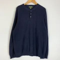 【中古品】Eddie Bauer エディー・バウアー HENLEY NECK COTTON KNIT ヘンリーネック コットン ニット トップス セーター ハーフボタン 日本製 【144-260304-ko-05-tei】
