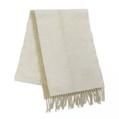 名古屋】ロエベ マフラー アナグラム アイボリー ベージュ ウール