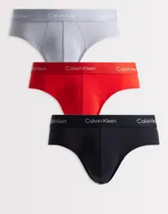 カルバンクライン メンズ アンダーウェア トランクス コットン Calvin Klein Icon Cotton Stretch 3 pack hip briefsgrayred Multi マルチカラー