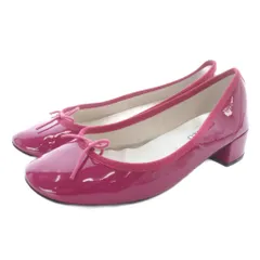 レペット Repetto エナメル パンプス リボン 39 紫