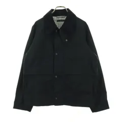 UNIQLO ユニクロ 長袖 襟コーデュロイ ショート丈 ジャケット M ブラック フィッシング メンズ 古着