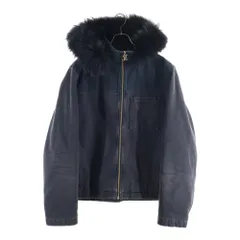 LOUIS VUITTON (ルイヴィトン) 24SS デニム ブルゾン ファー付き ジップアップフーディージャケット ブラック RM241M CCU HQA05Wのサムネイル