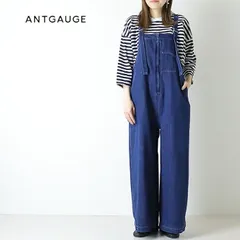 アントゲージ Antgauge 8ozシャリ感デニムバギーサロペット C2403 ボトム オーバーオール ストレート レディース 2026春夏