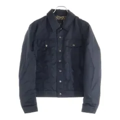 SAINT LAURENT PARIS (サンローランパリ) 21AW 中綿入り ナイロントラッカージャケット 内レオパード柄 ブラック 6951B1 Y245Wのサムネイル