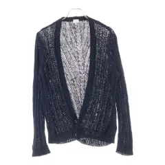 SAINT LAURENT PARIS (サンローランパリ) ローゲージ リブニット カーディガン ブラック 724104 Y75VPのサムネイル