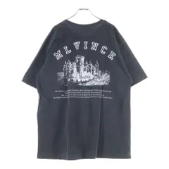 MLVINCE (メルヴィンス) グラフィック プリント 半袖Tシャツ ブラック