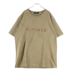 MLVINCE (メルヴィンス) フロントロゴ プリント 半袖Tシャツ ブラウン