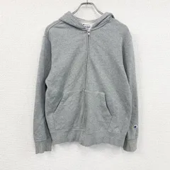 古着 used　champion　チャンピオン　フルジップスウェットパーカー/フーディー　灰色　グレー　XLサイズ