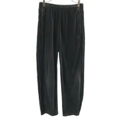 adidas Originals アディダスオリジナルス トレフォイルロゴ ベロア トラックパンツ S チャコールグレー メンズ 古着