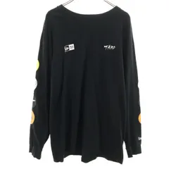 NEW ERA ニューエラ 岡本太郎 コラボ 長袖 Tシャツ XL ブラック ロンT メンズ 古着