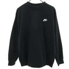 NIKE ナイキ 長袖 スウェット トレーナー XL ブラック メンズ 古着