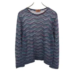 Missoni ミッソーニ 90s イタリア製 オールド 長袖 ニット 44 マルチ メンズ 古着
