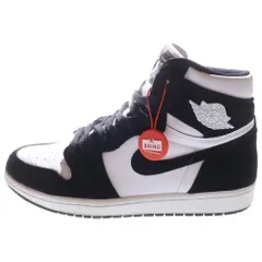 NIKE (ナイキ) WMNS AIR JORDAN 1 RETRO HIGH OG CD0461-007 ウィメンズ エアジョーダン1 レトロハイOG ブラック/ホワイト ハイカットスニーカー US10.5/28.5cm